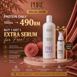 Pure Protein Straightening And Smoothing Hair Treatment & FREE SERUM!